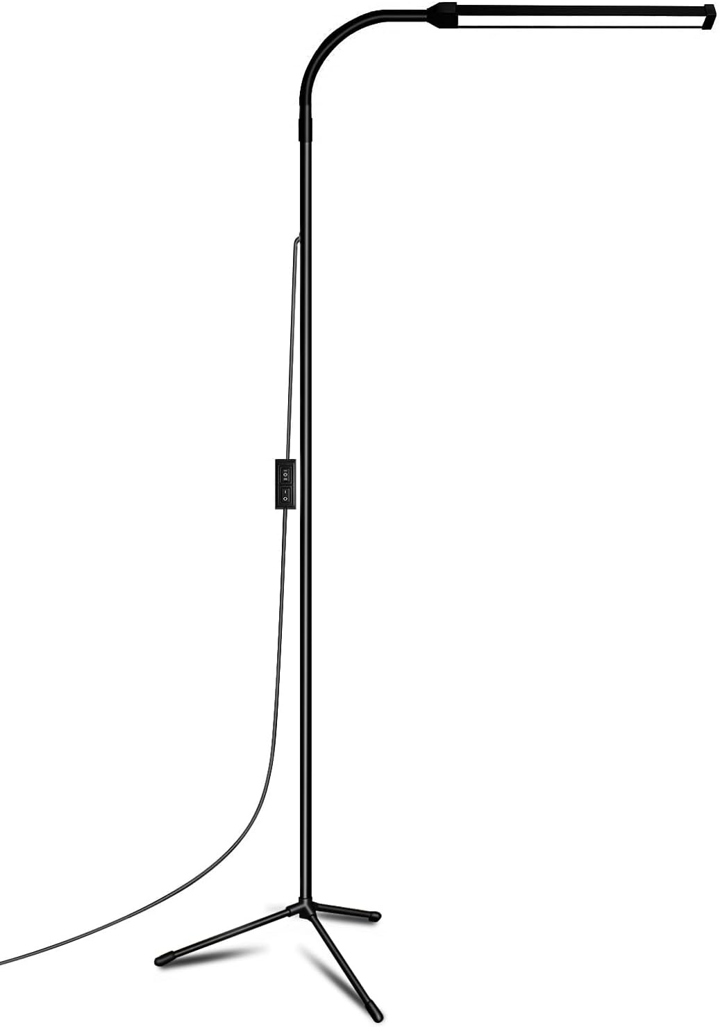 EBEST Led Floor Lamp for Eyelash Extensions Craft Task Floor Standing Light Adjustable Gooseneck Dimmable lash LED Lamp for Facial Spa Salon Makeup