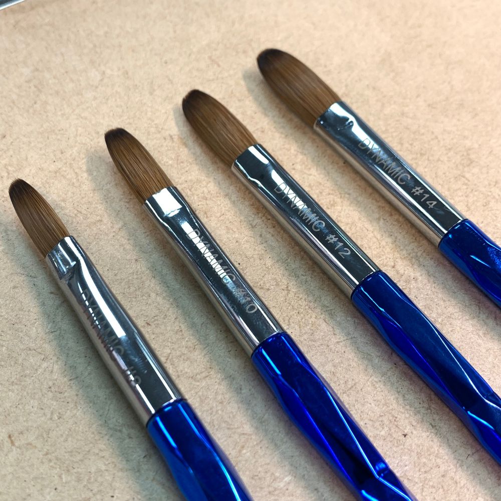 crimped kolinsky acrylic brush - 4
