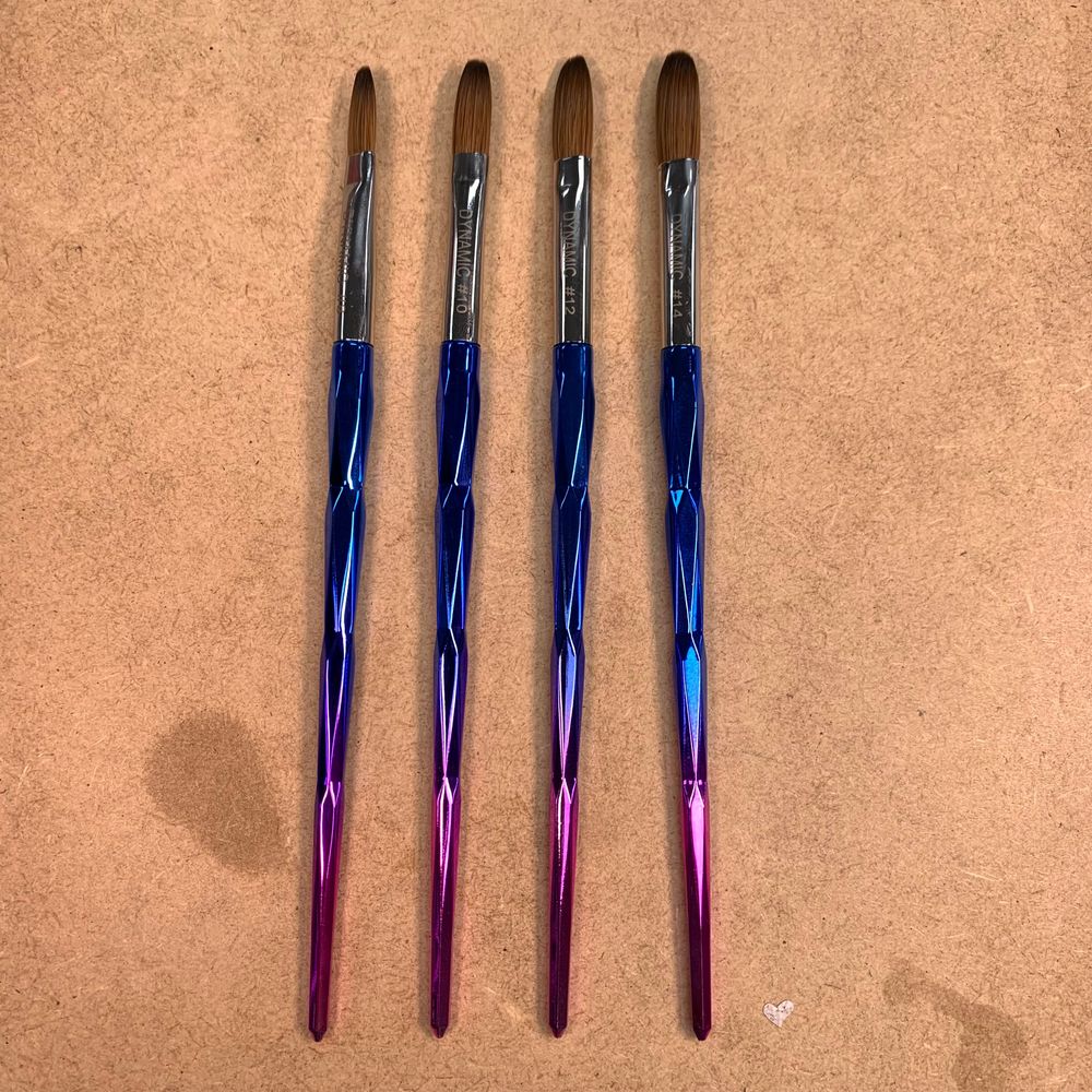 crimped kolinsky acrylic brush - 5