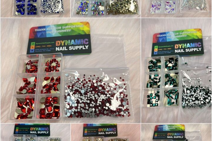 Mixed Nail Rhinestone Set to Solve Sparse Nail Art