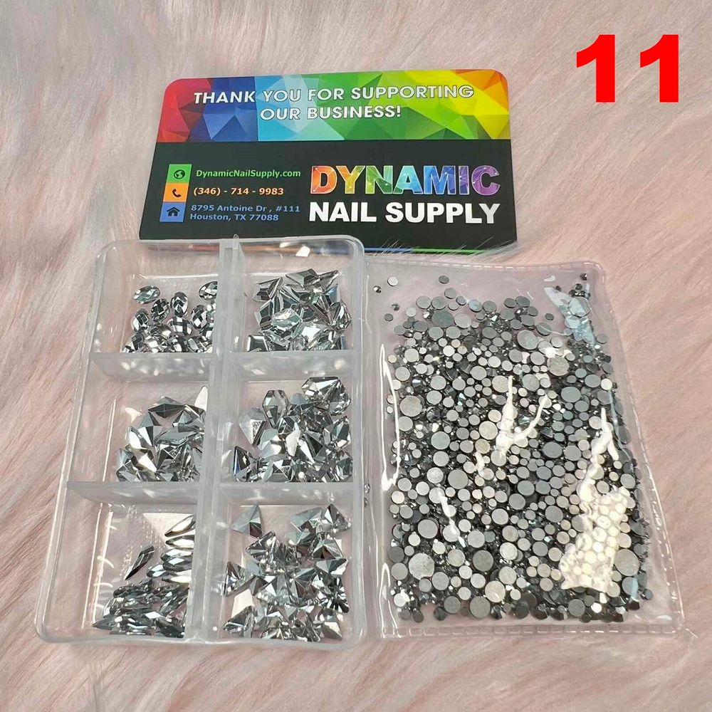 mixed nail rhinestone set - 12