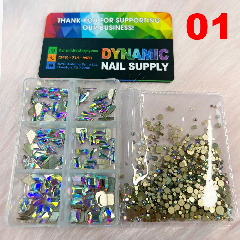 mixed nail rhinestone set - 2