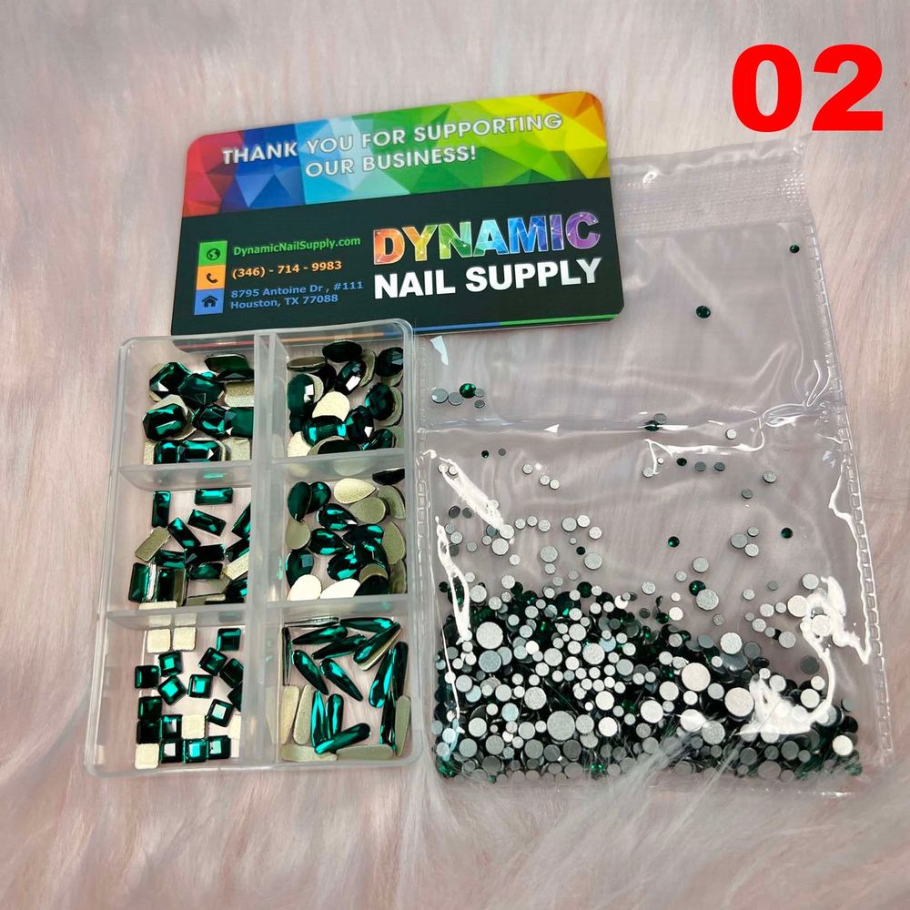 mixed nail rhinestone set - 3