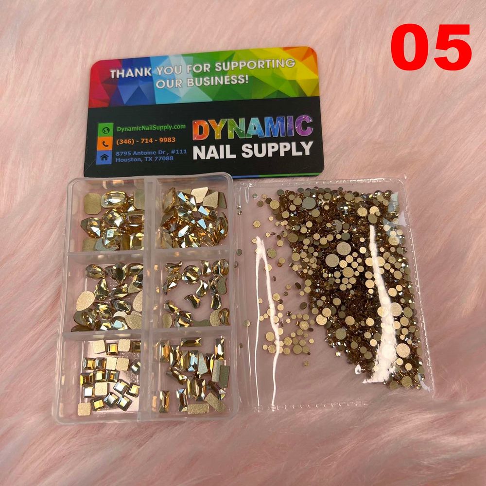 mixed nail rhinestone set - 6