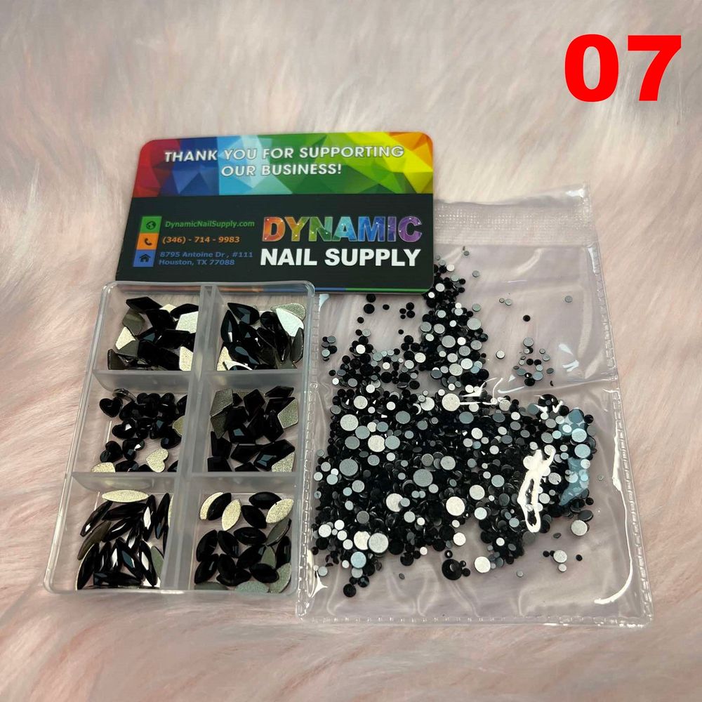 mixed nail rhinestone set - 8