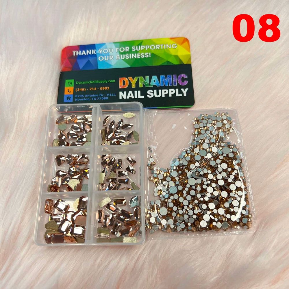 mixed nail rhinestone set - 9