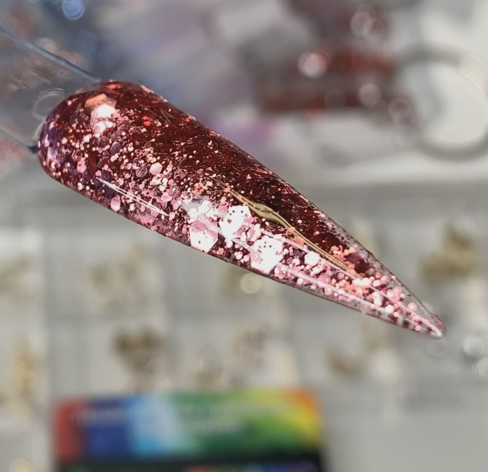 pink acrylic powder jars - 6